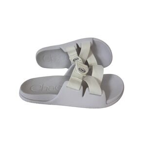 Chaco Chillos Slide Sandals Women 7 White Adjustable Strap Performance JCH108260